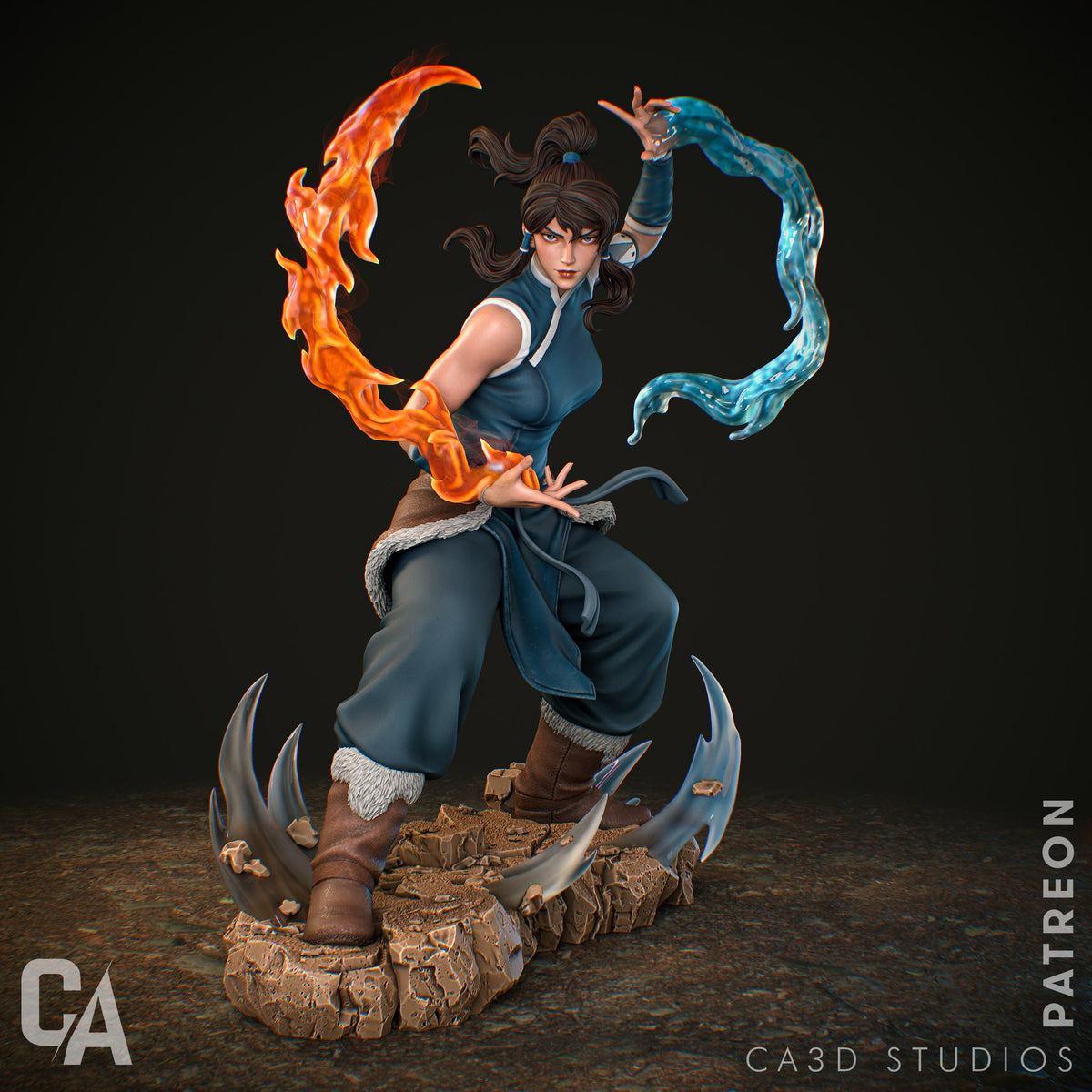 Korra resin figure