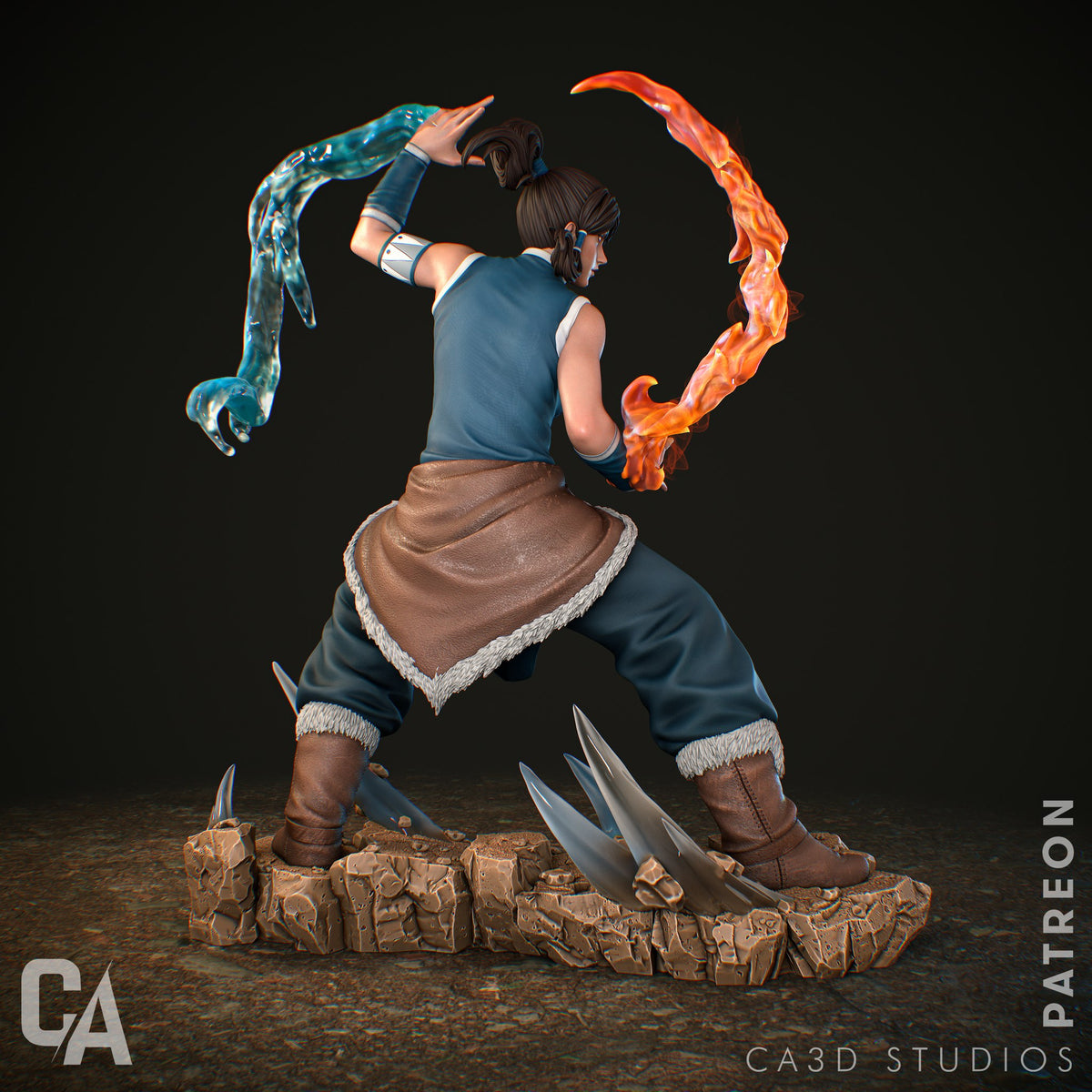 Korra resin figure