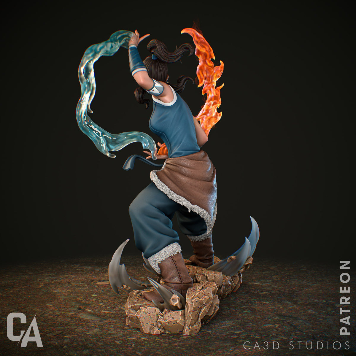 Korra resin figure