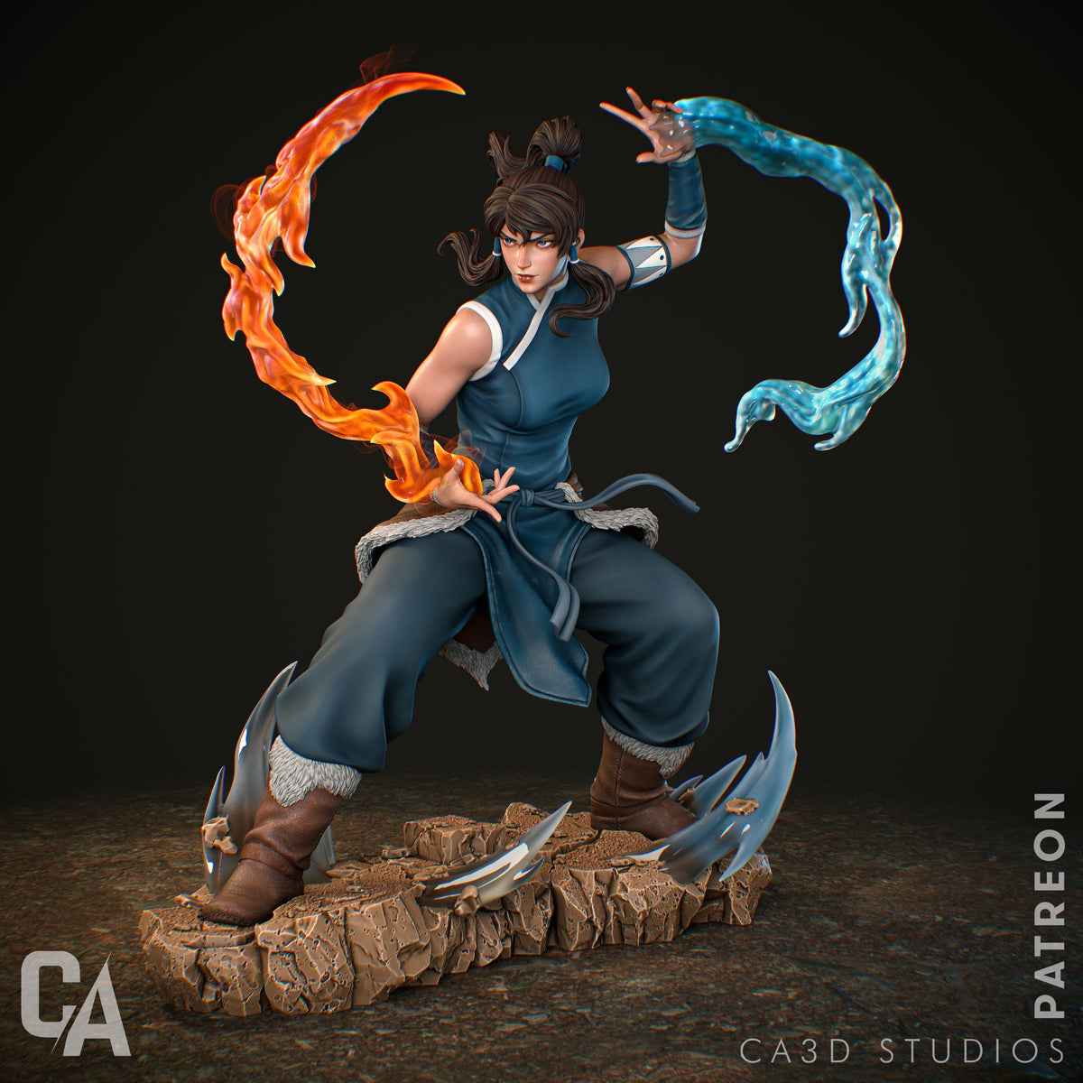 Korra resin figure