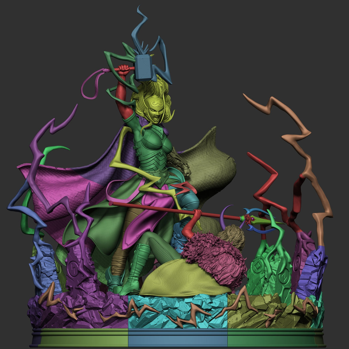 Lady Thor resin figure