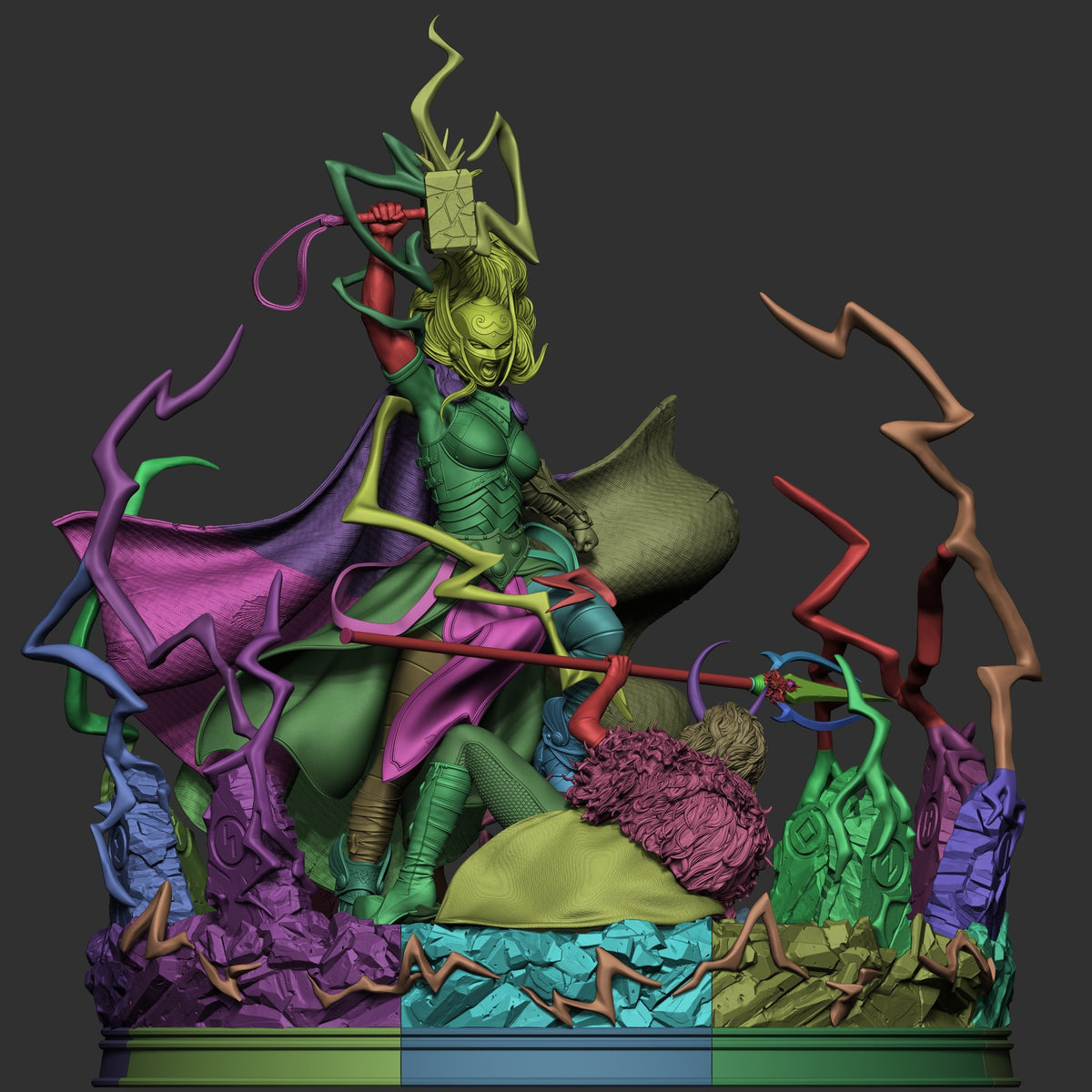 Lady Thor resin figure