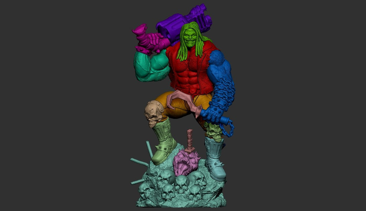 Lobo resin figure