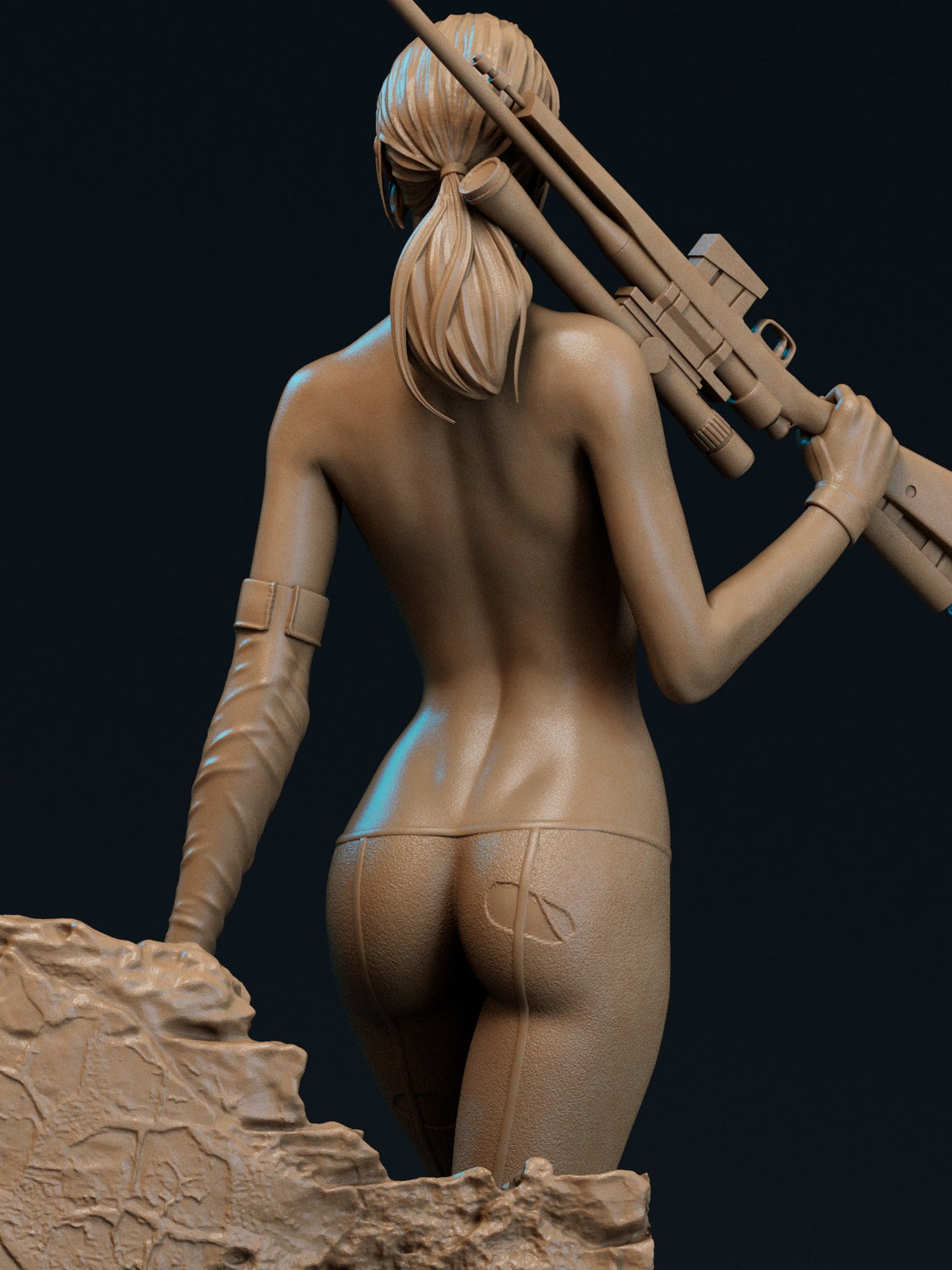 Quiet resin figure
