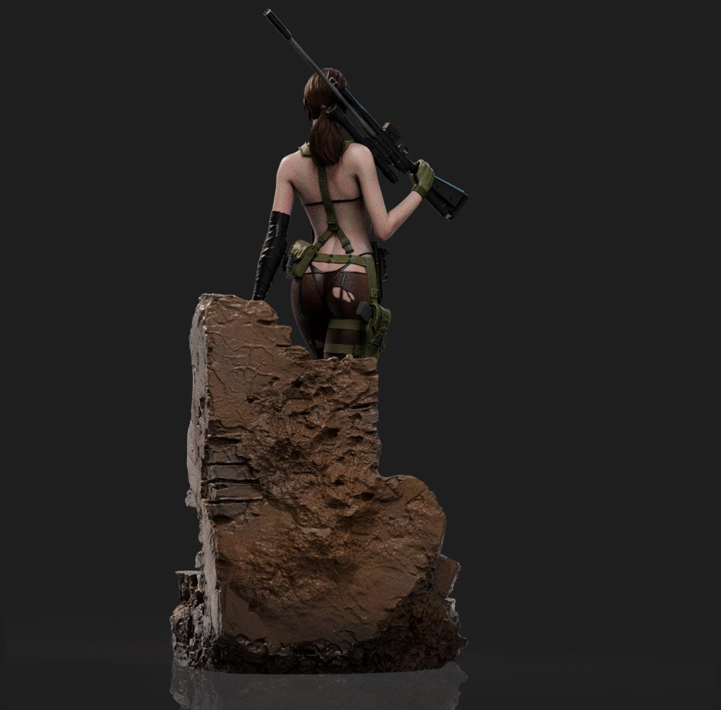 Quiet resin figure