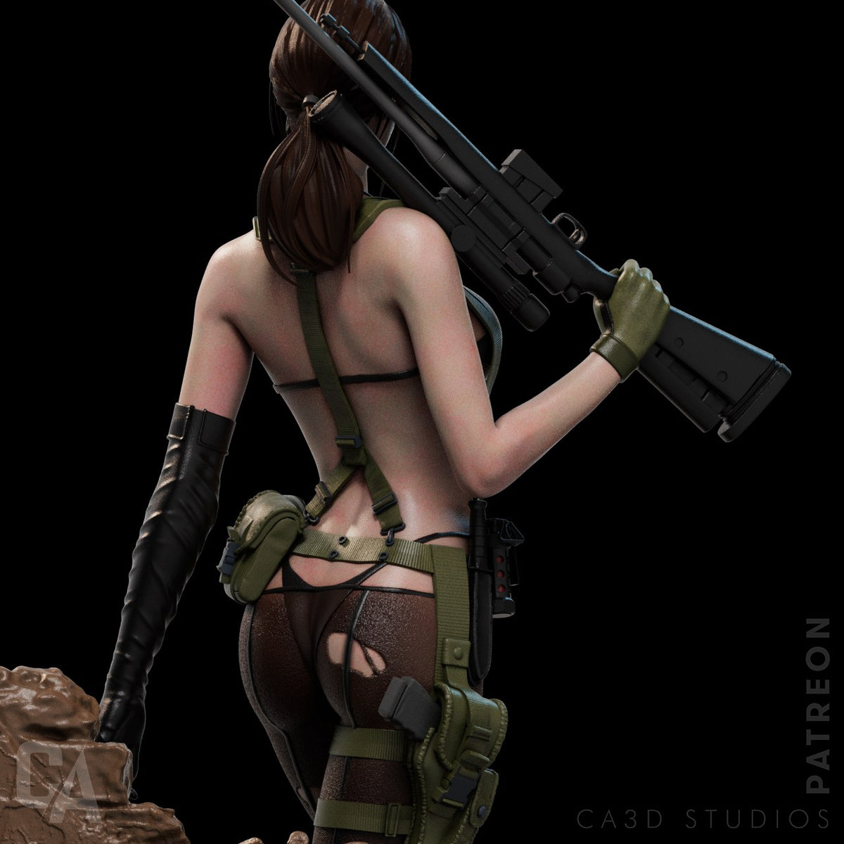 Quiet resin figure