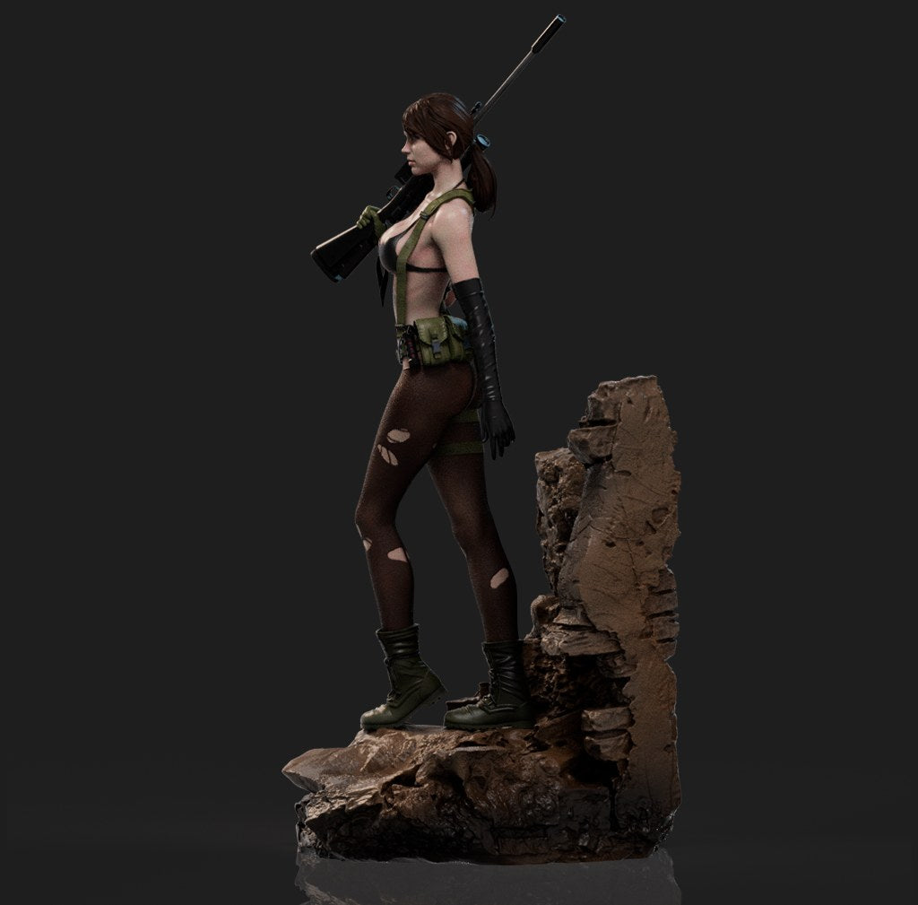 Quiet resin figure