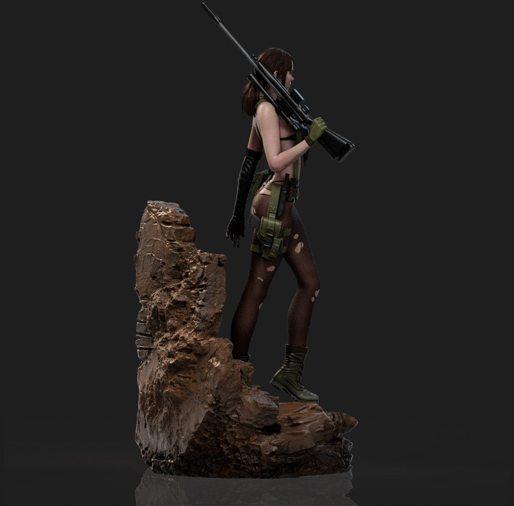 Quiet resin figure