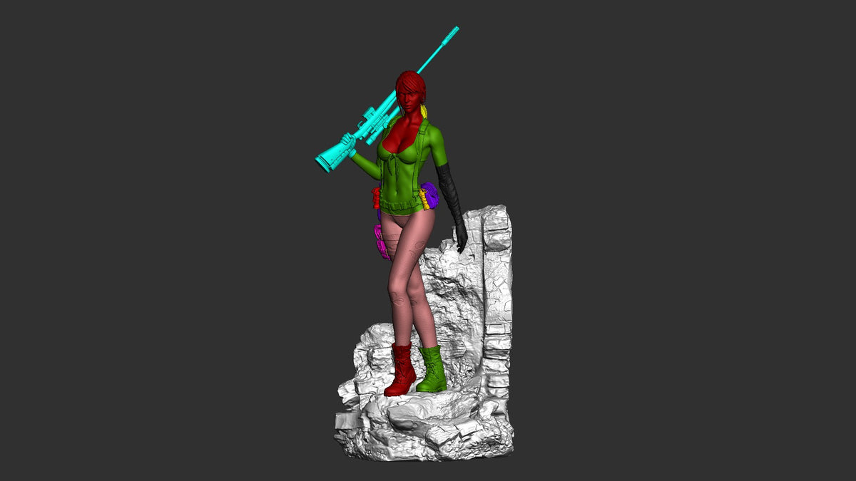 Quiet resin figure