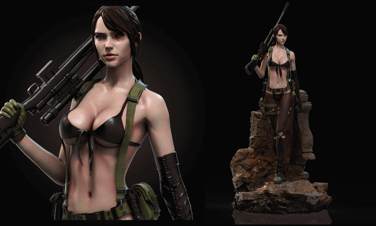 Quiet resin figure
