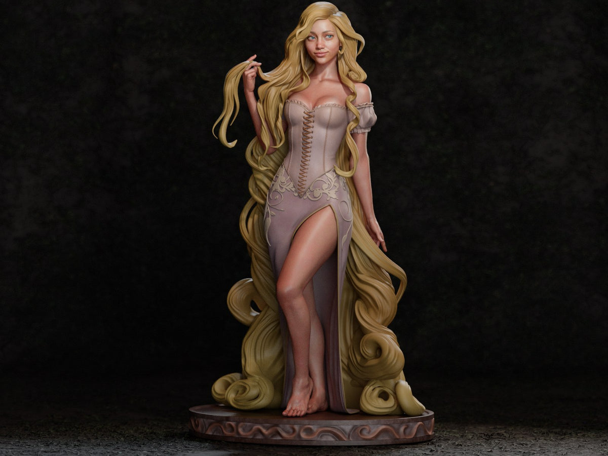 Rapunzel resin figure