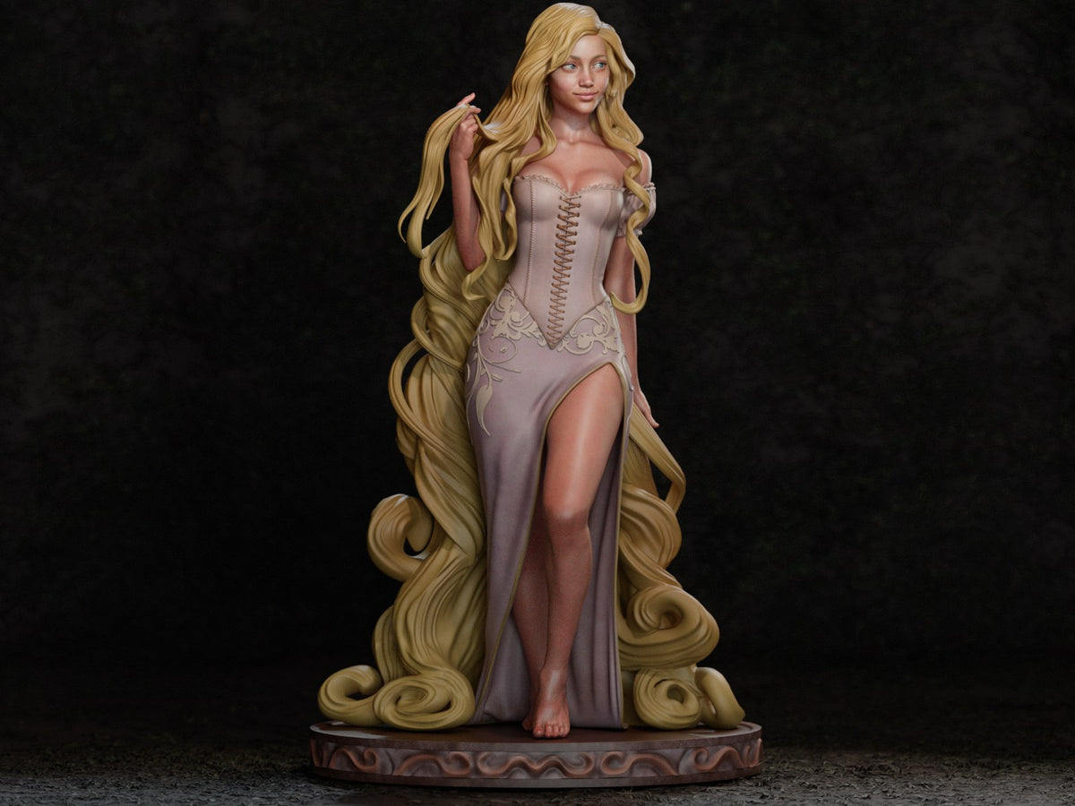 Rapunzel resin figure