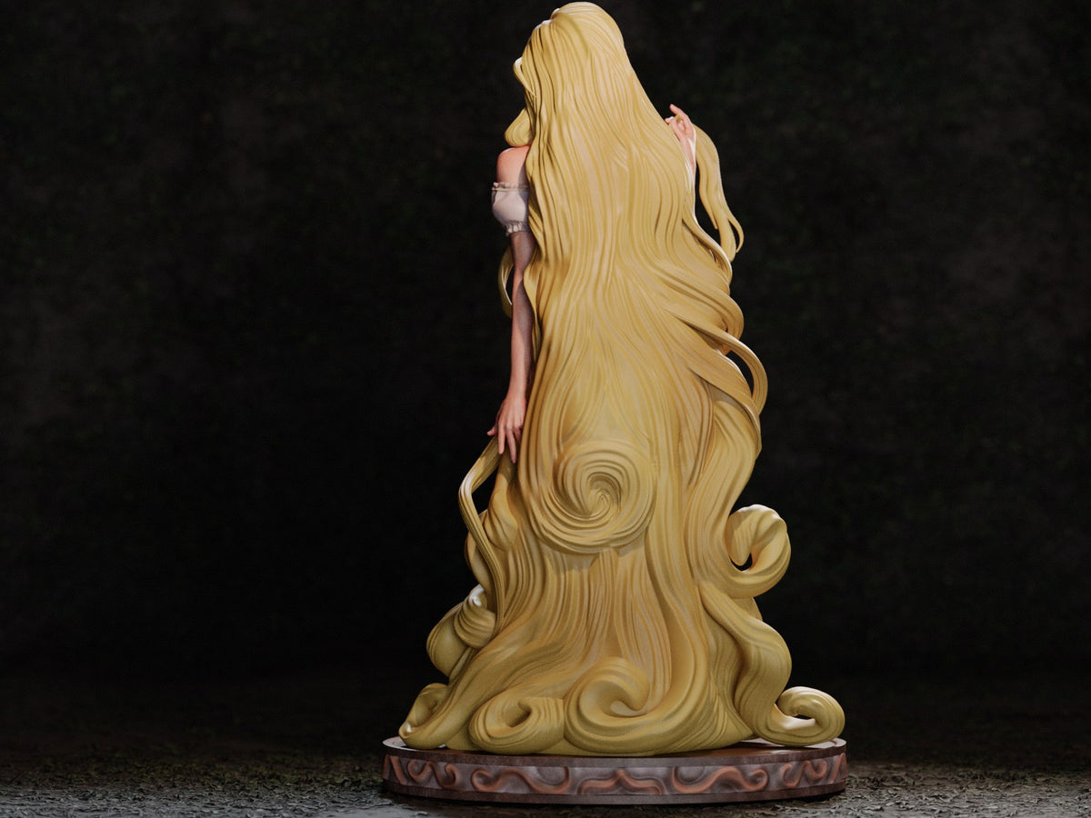 Rapunzel resin figure