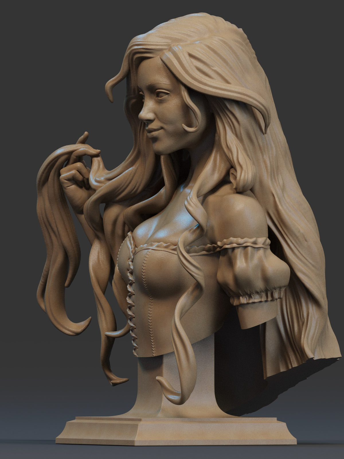 Rapunzel resin figure