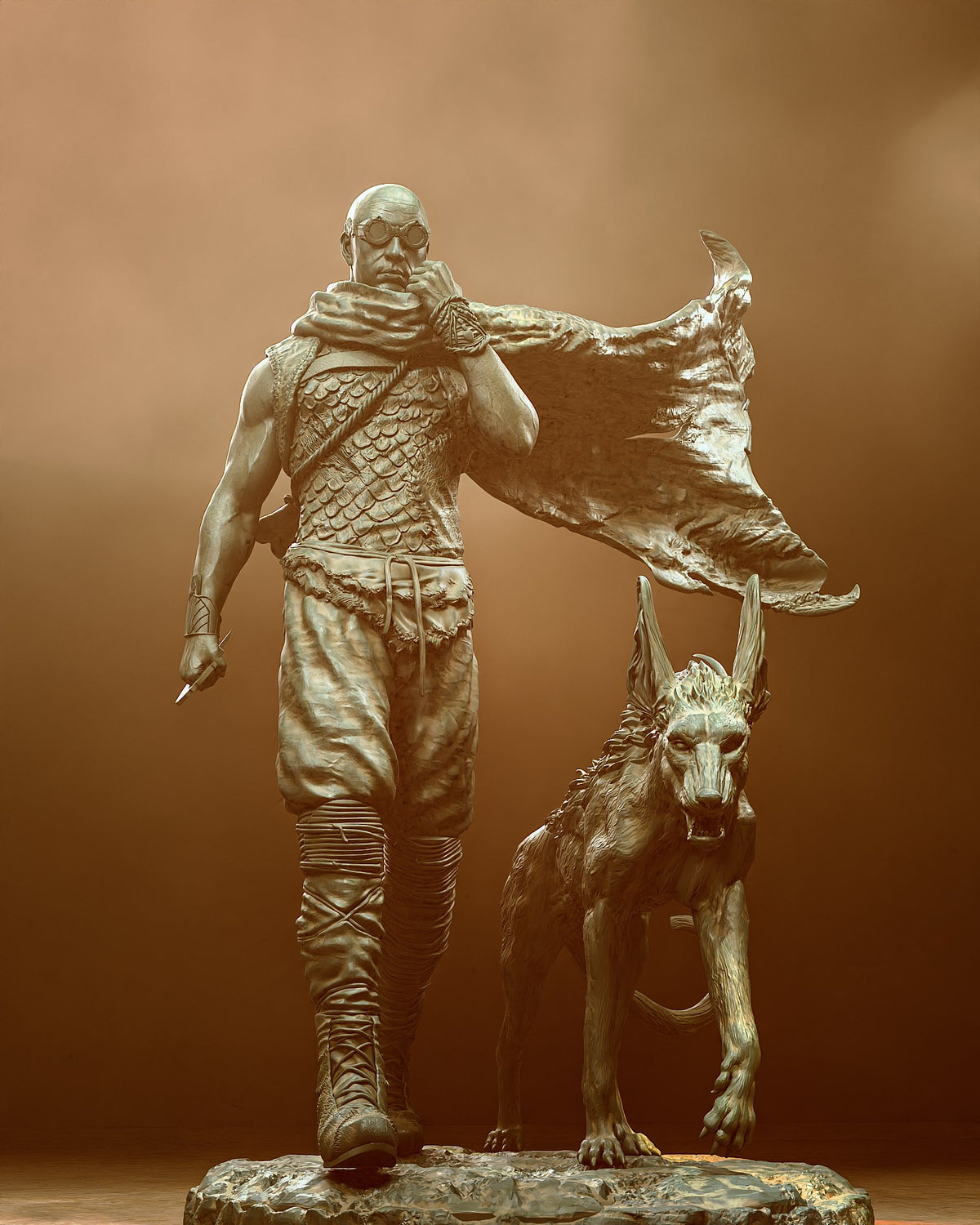 Riddick resin figure