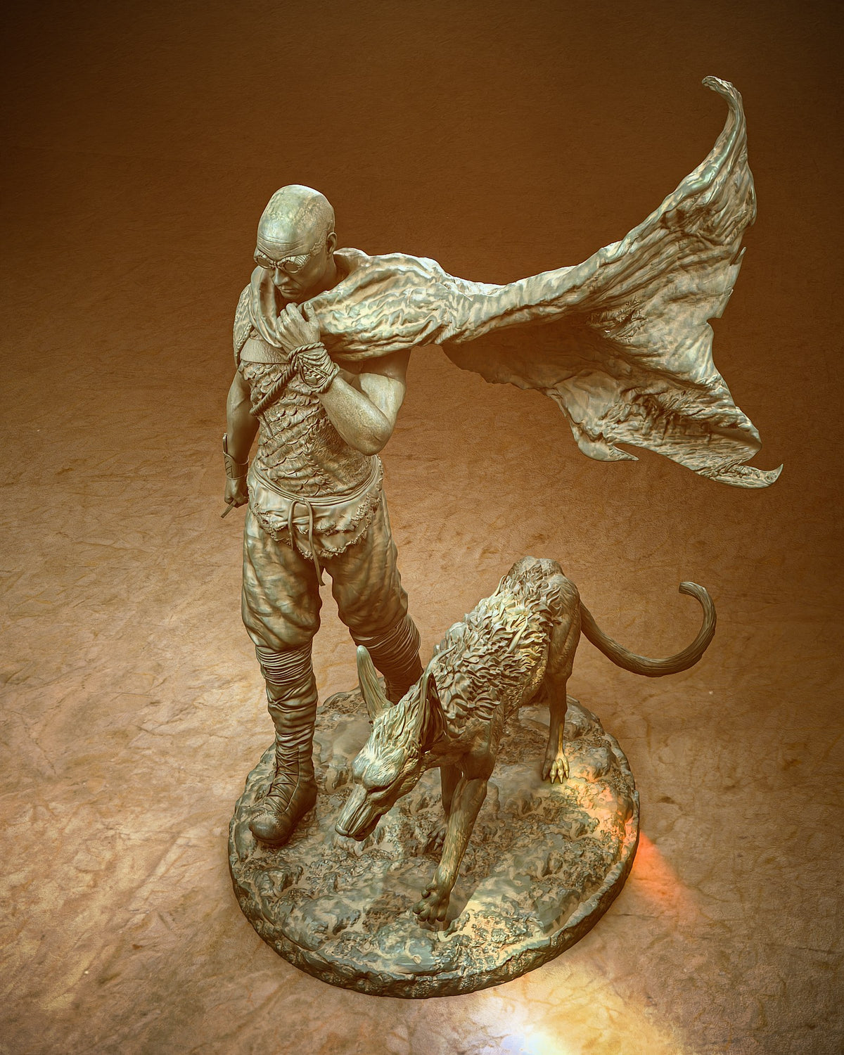 Riddick resin figure