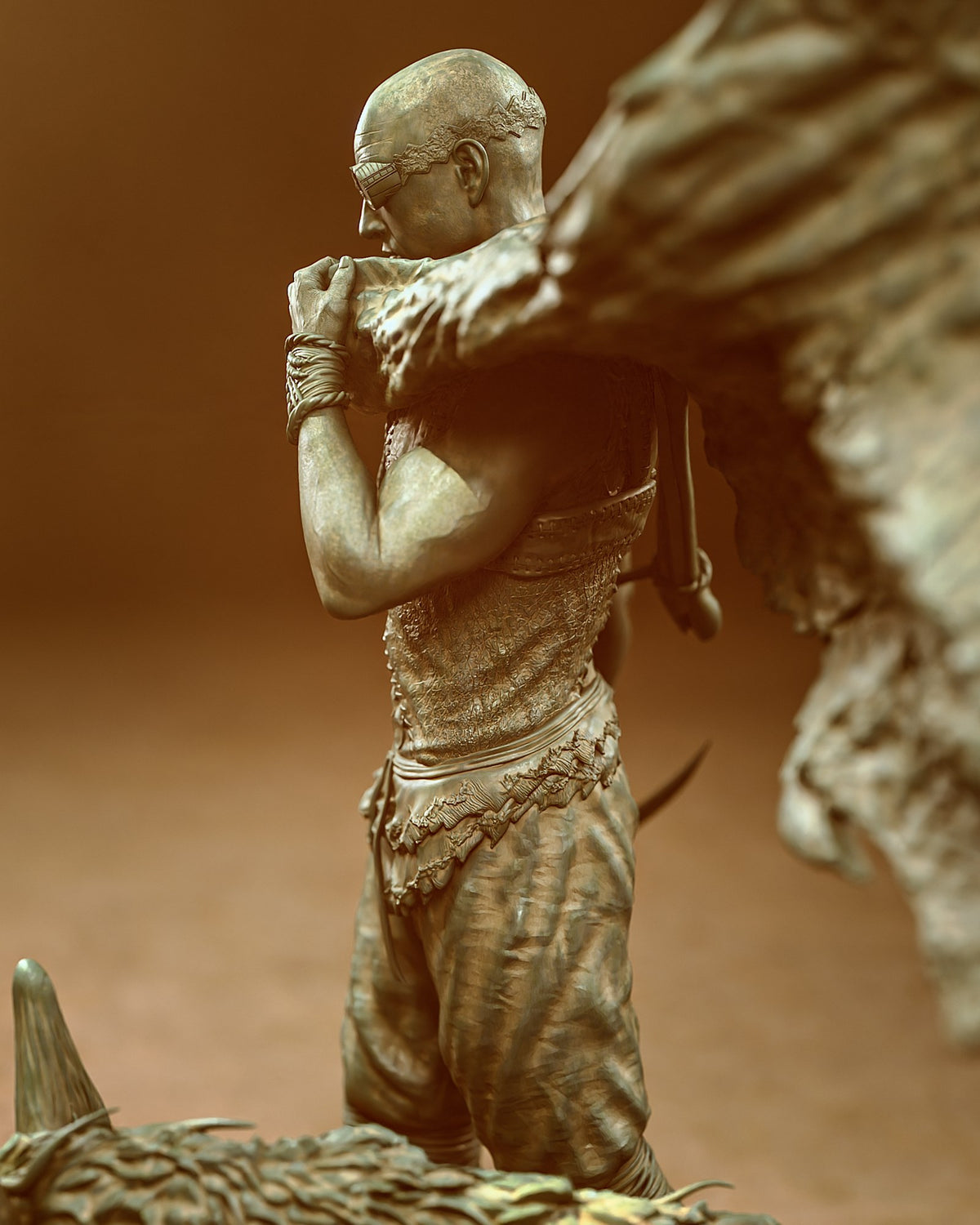 Riddick resin figure