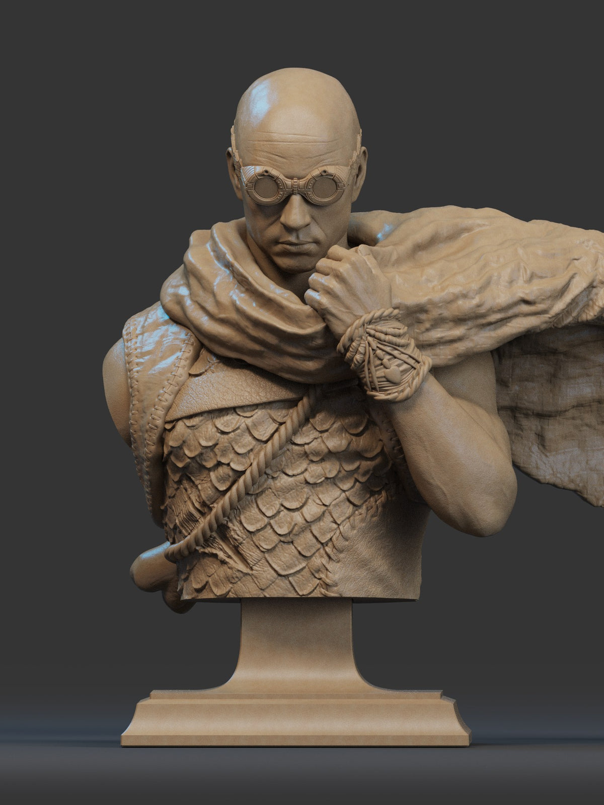 Riddick resin figure