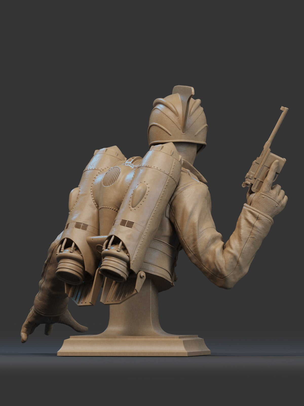 Rocketeer resin figure