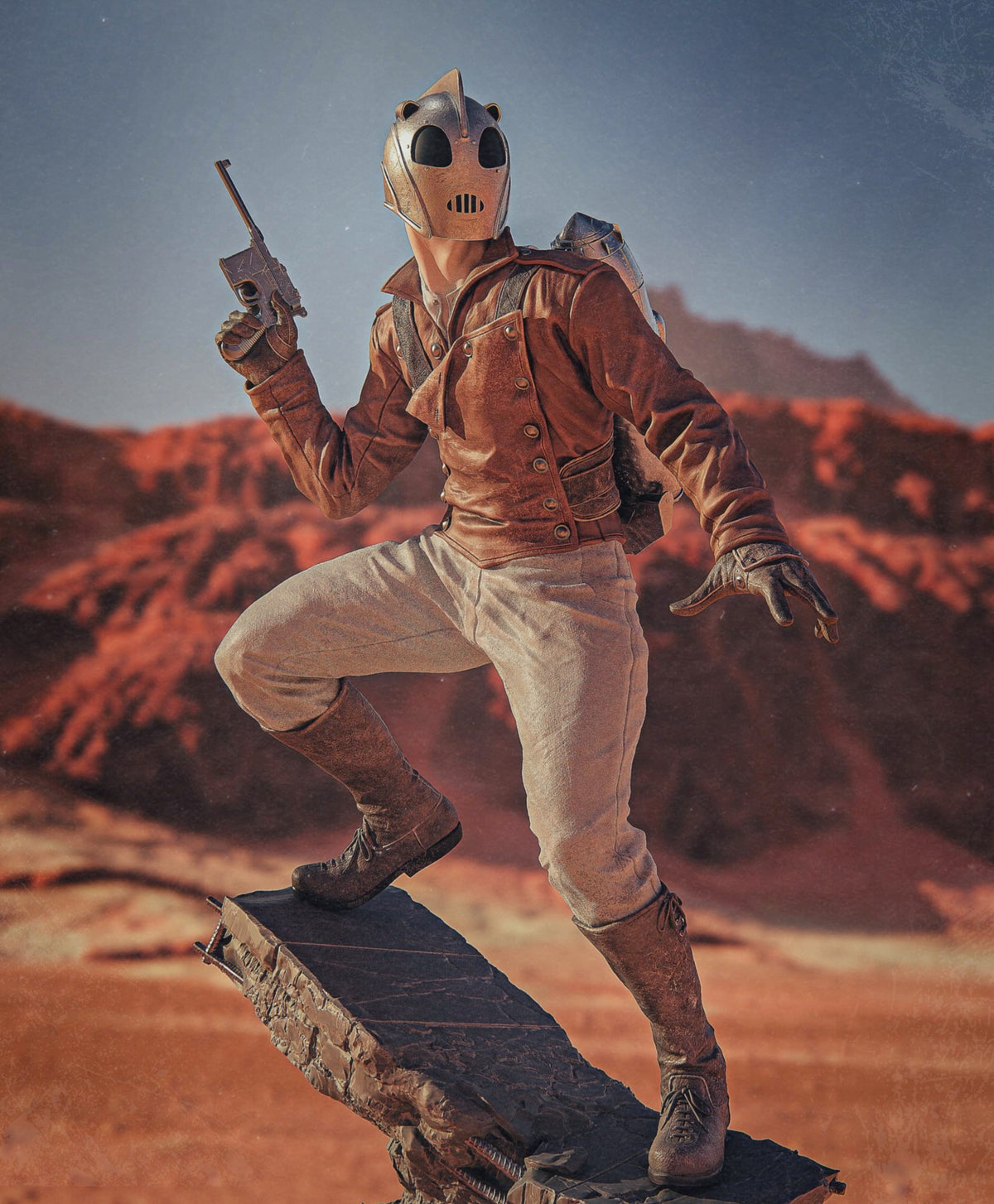 Rocketeer resin figure