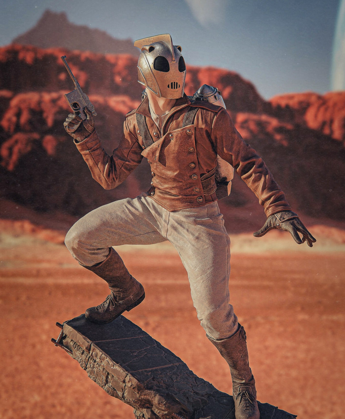Rocketeer resin figure