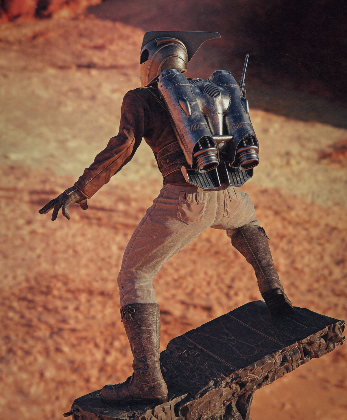 Rocketeer resin figure