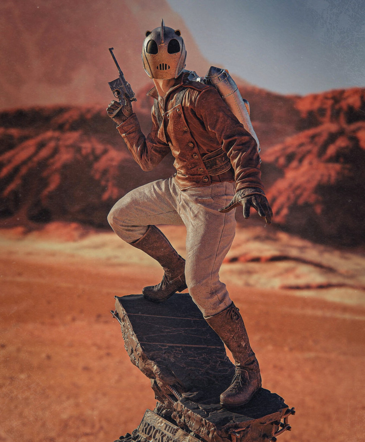 Rocketeer resin figure
