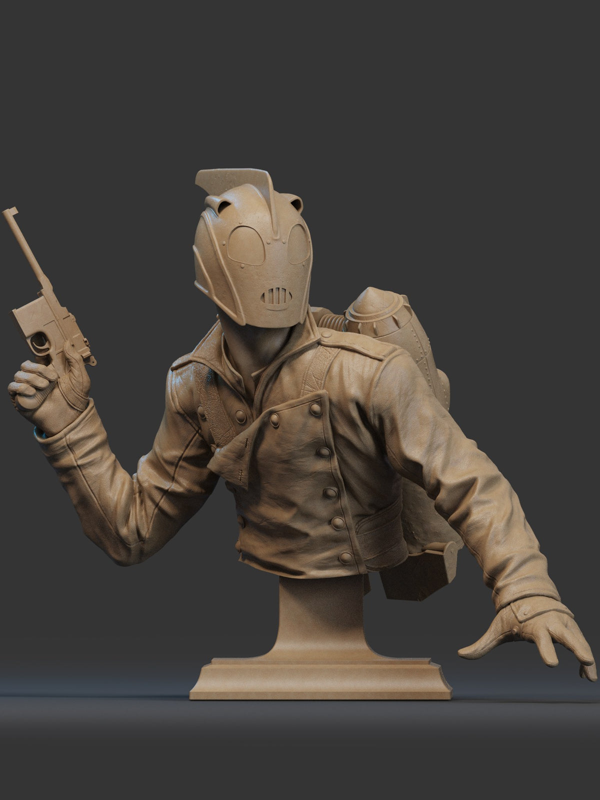 Rocketeer resin figure