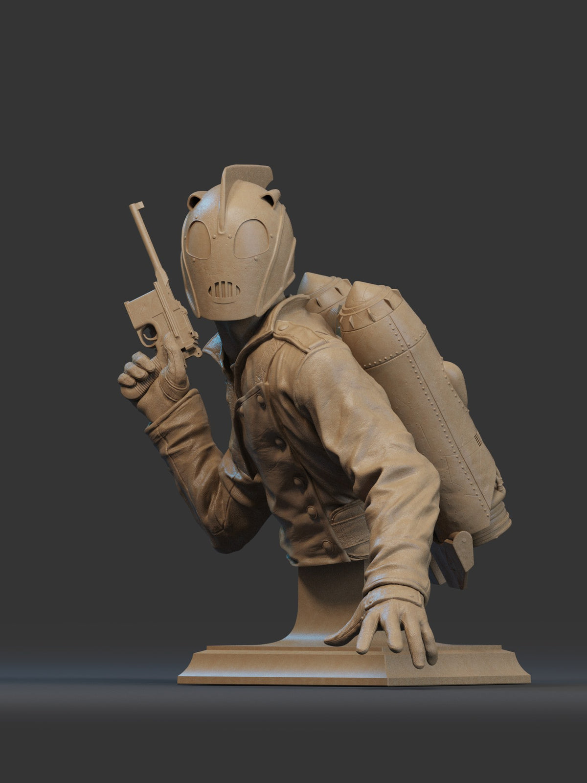 Rocketeer resin figure