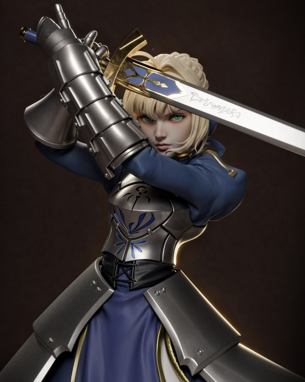 Saber resin figure