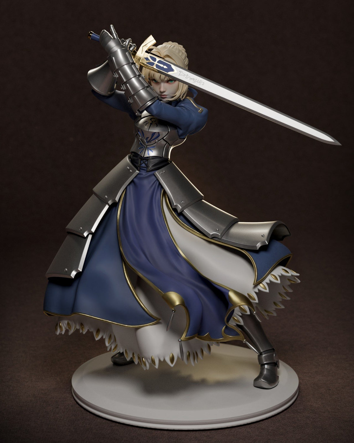 Saber resin figure