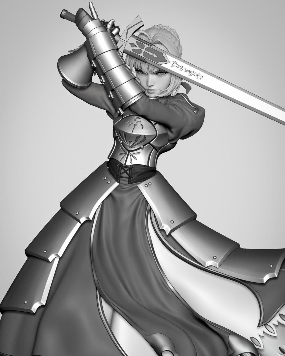 Saber resin figure
