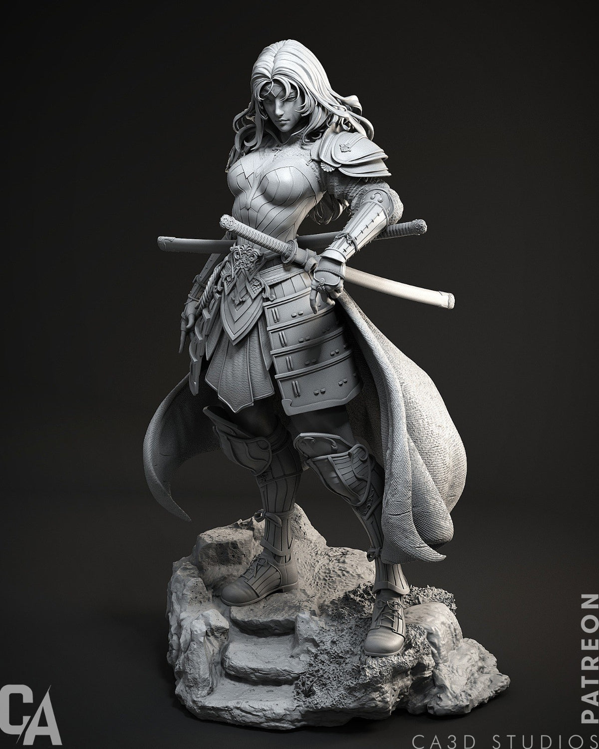 Samurai Wonder Woman resin figure