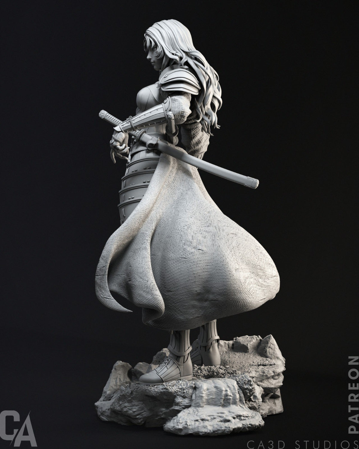 Samurai Wonder Woman resin figure