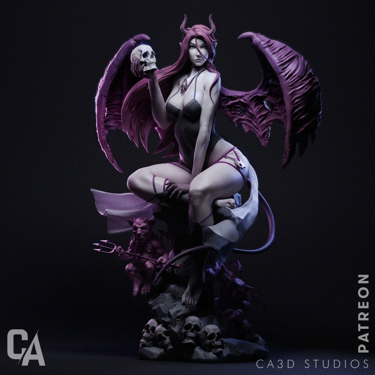 Succubus resin figure