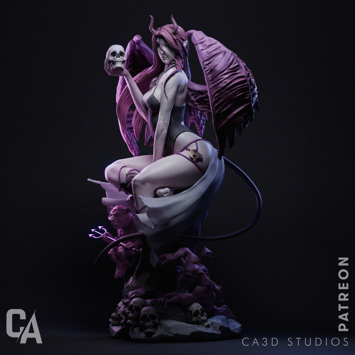 Succubus resin figure