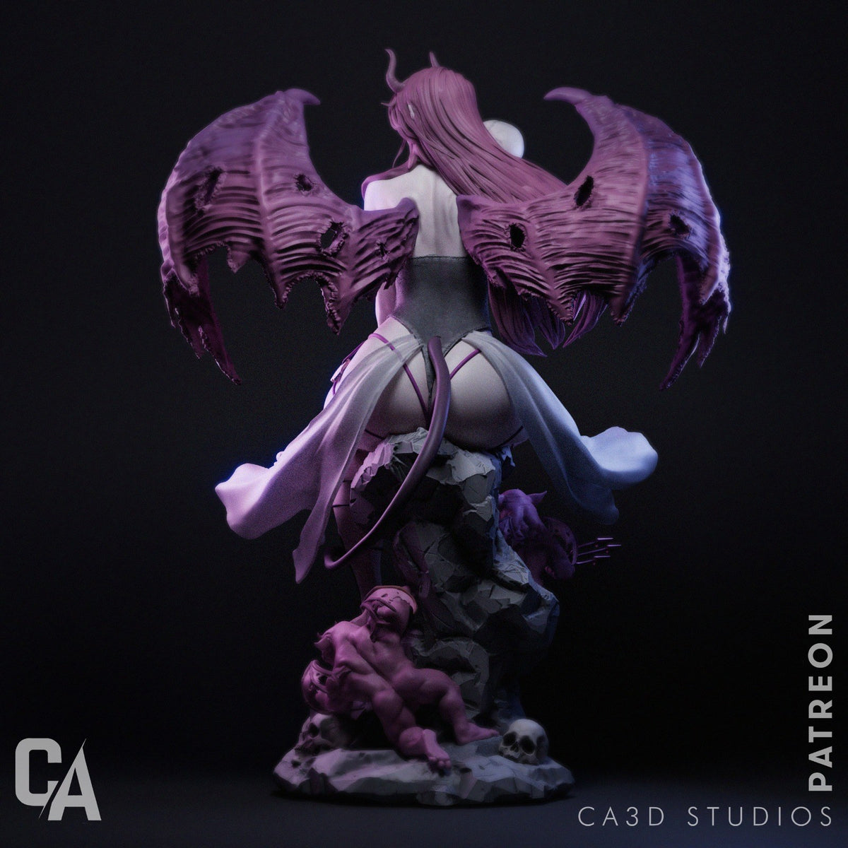 Succubus resin figure