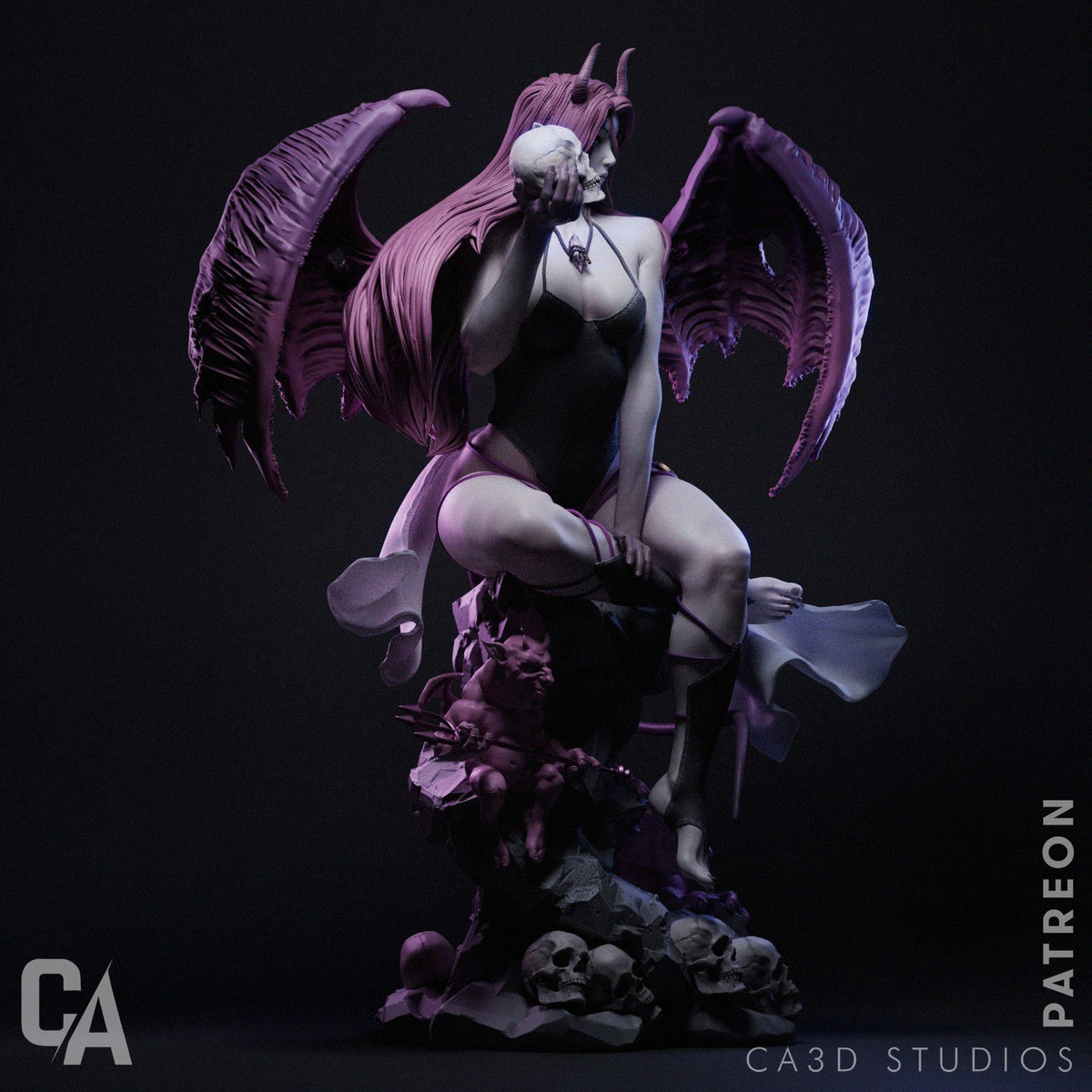 Succubus resin figure