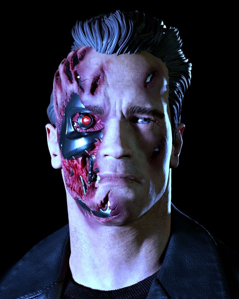 Terminator resin figure