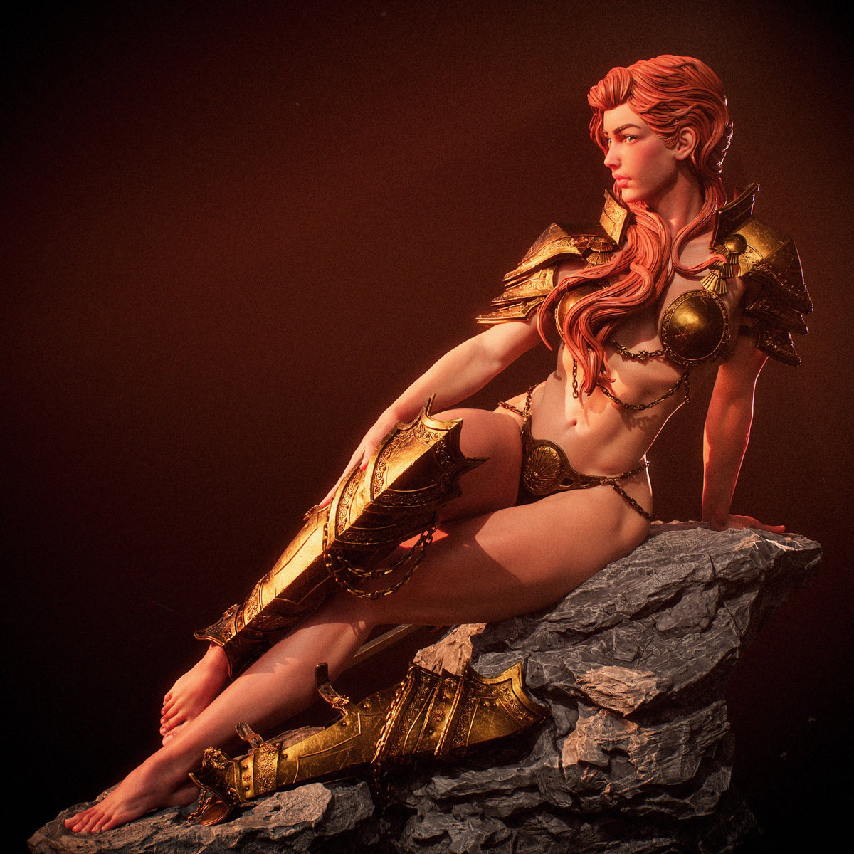 The Ember Queen resin figure