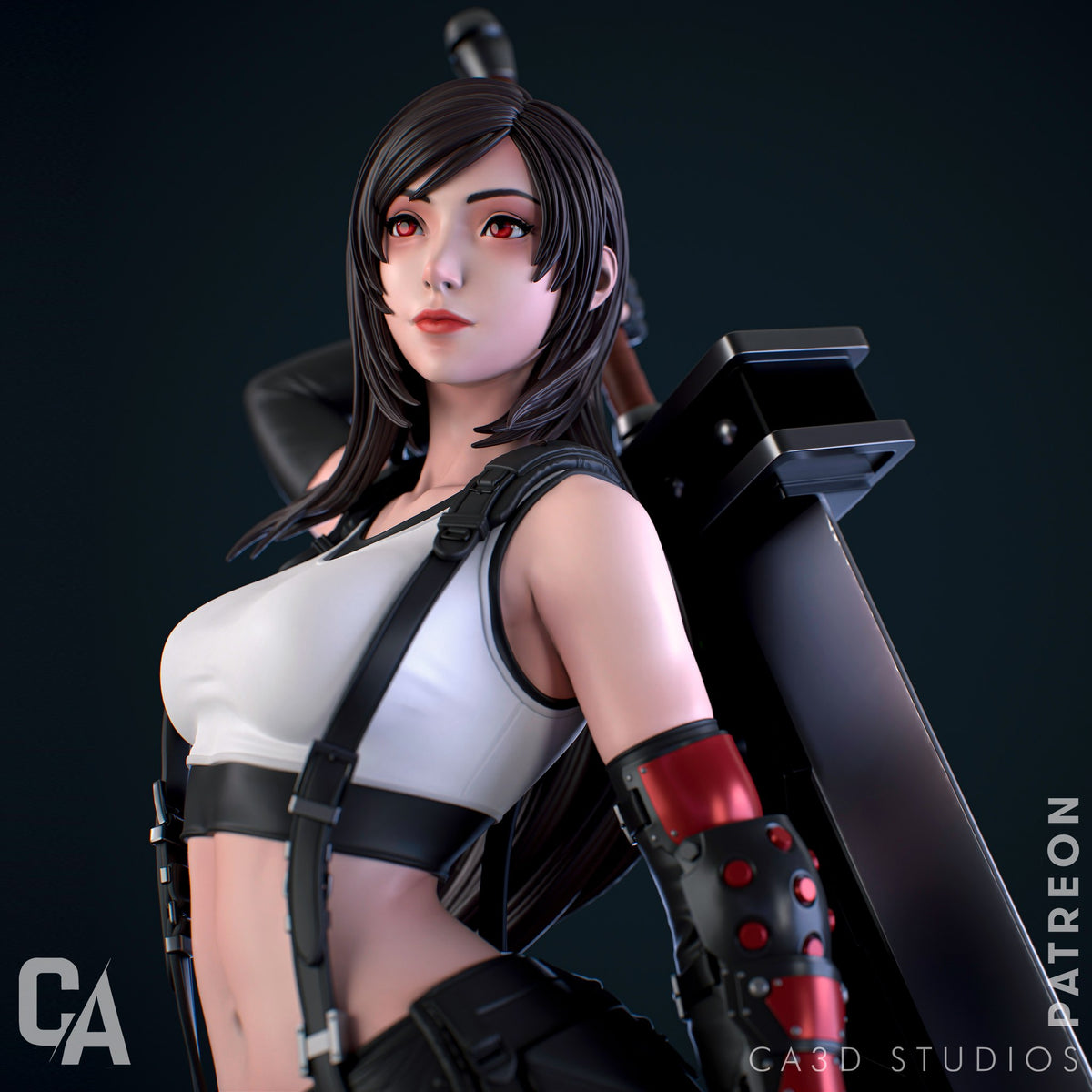 Tifa resin figure
