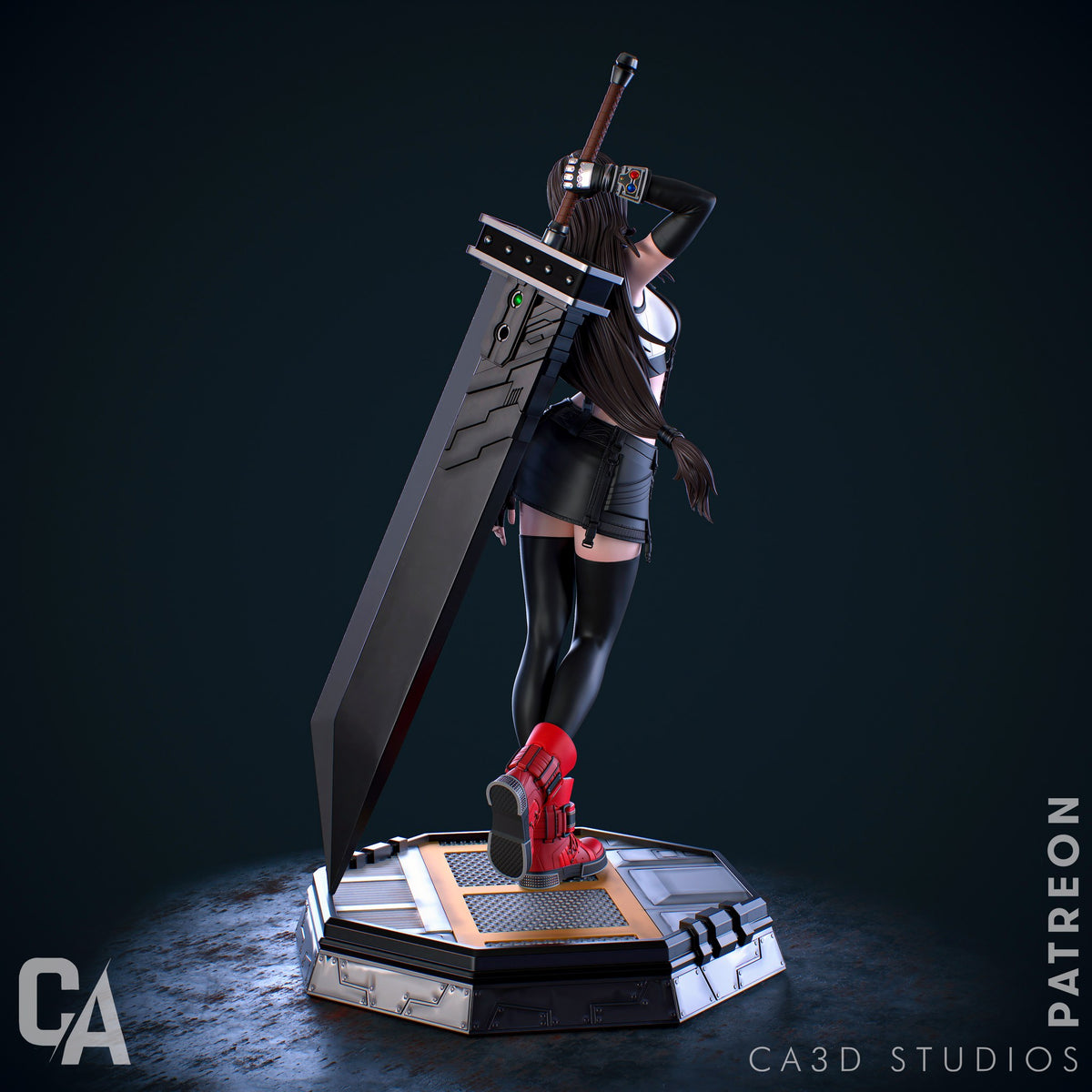 Tifa resin figure