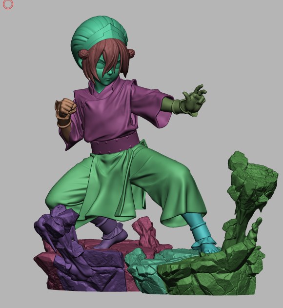 Toph Beifong resin figure