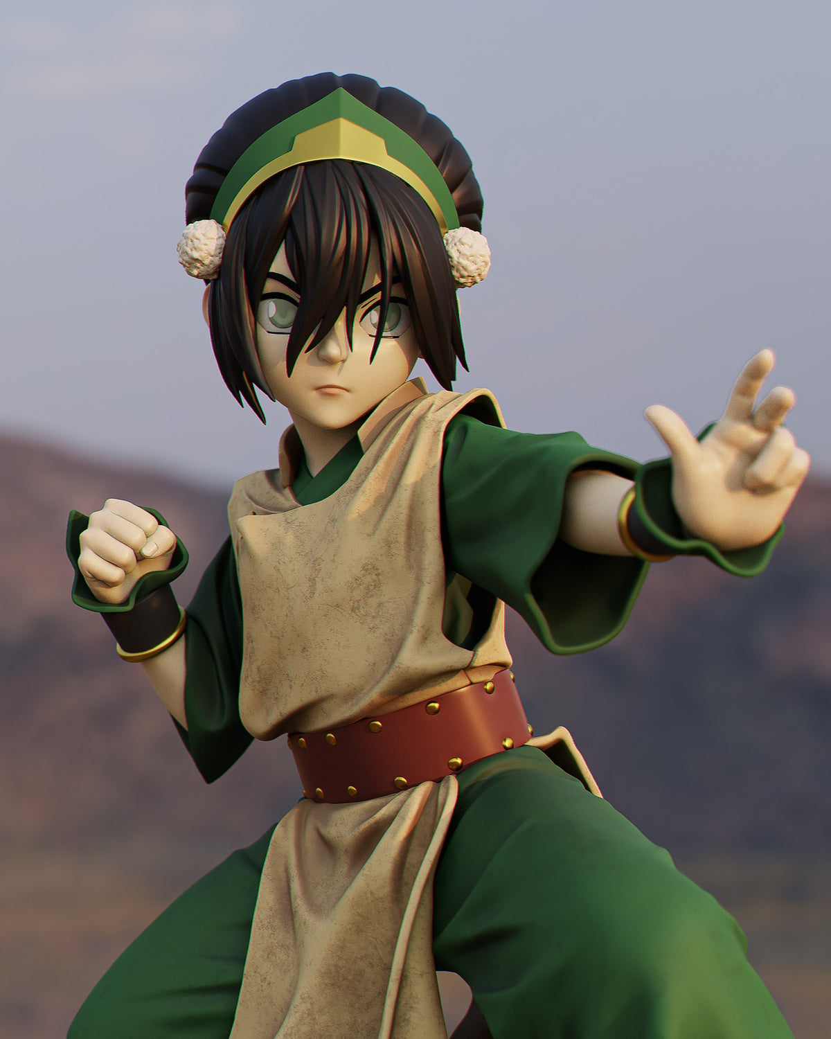Toph Beifong resin figure