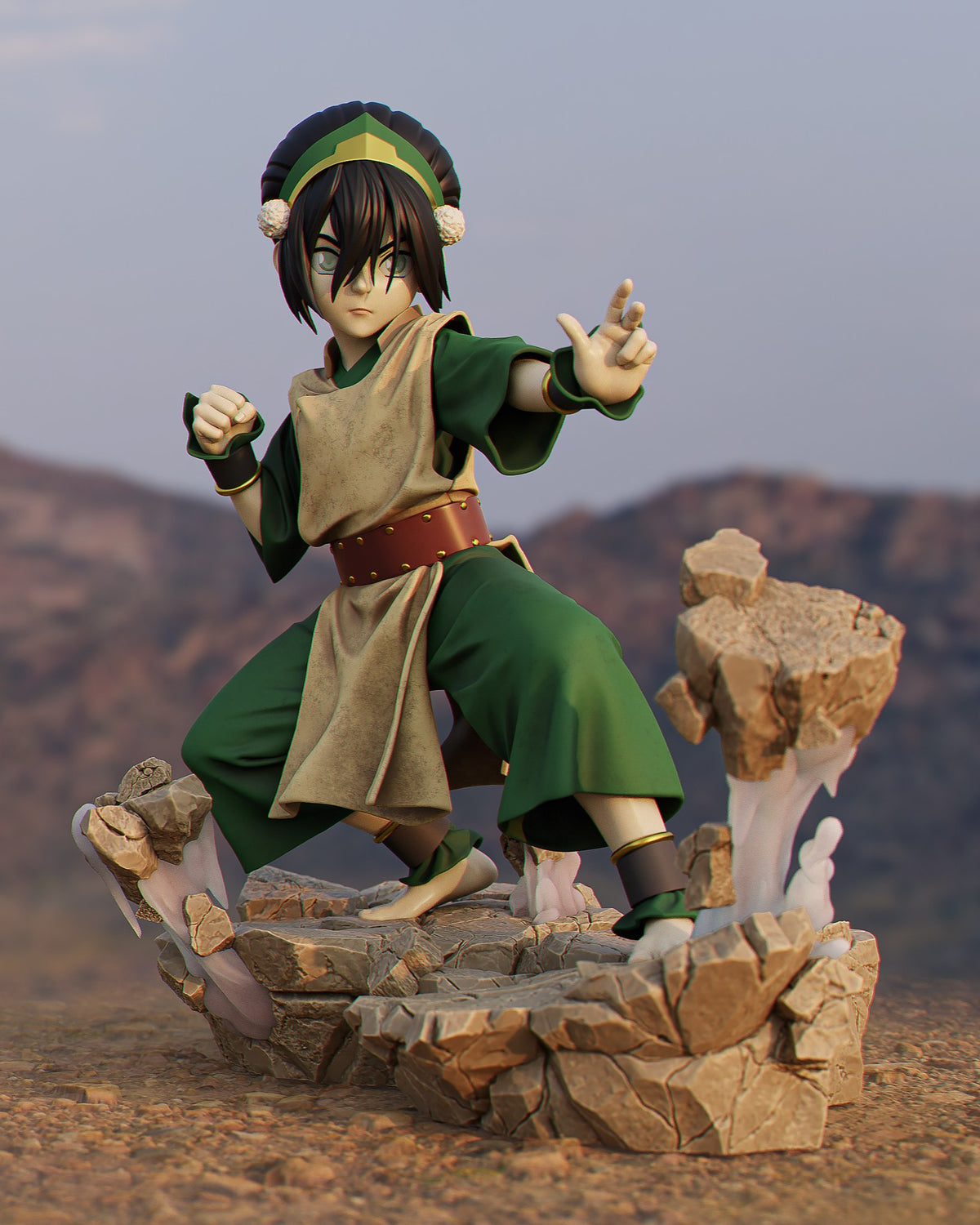 Toph Beifong resin figure