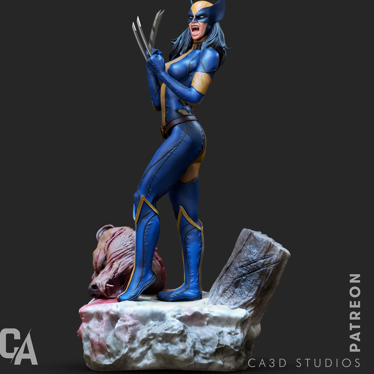 X-23 resin figure