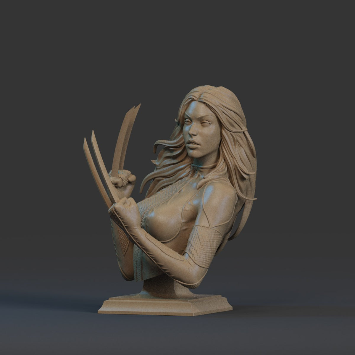 X-23 resin figure