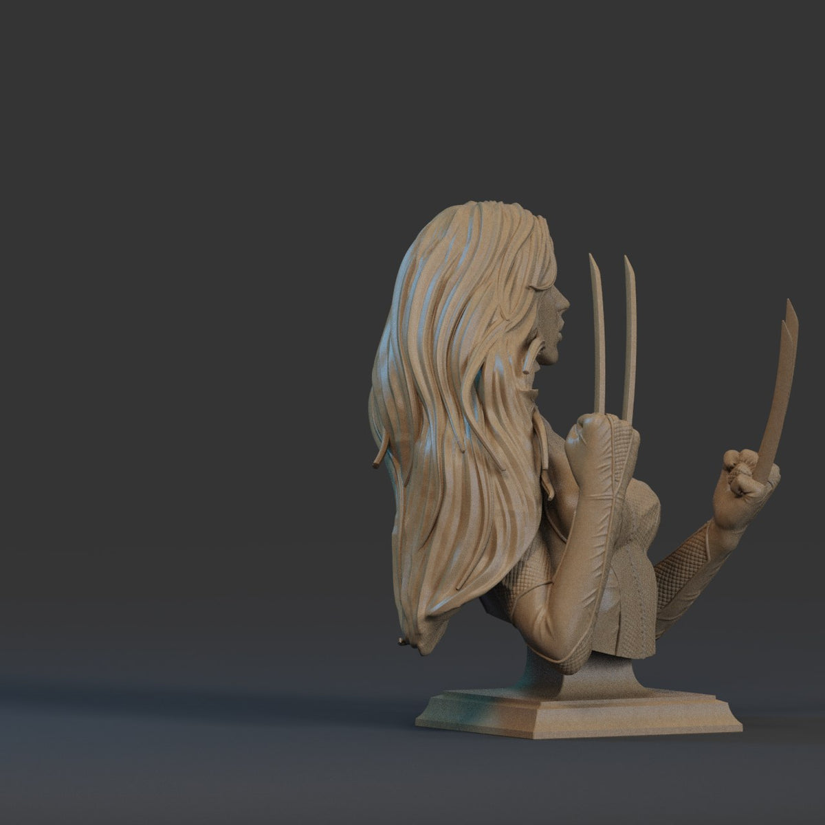 X-23 resin figure
