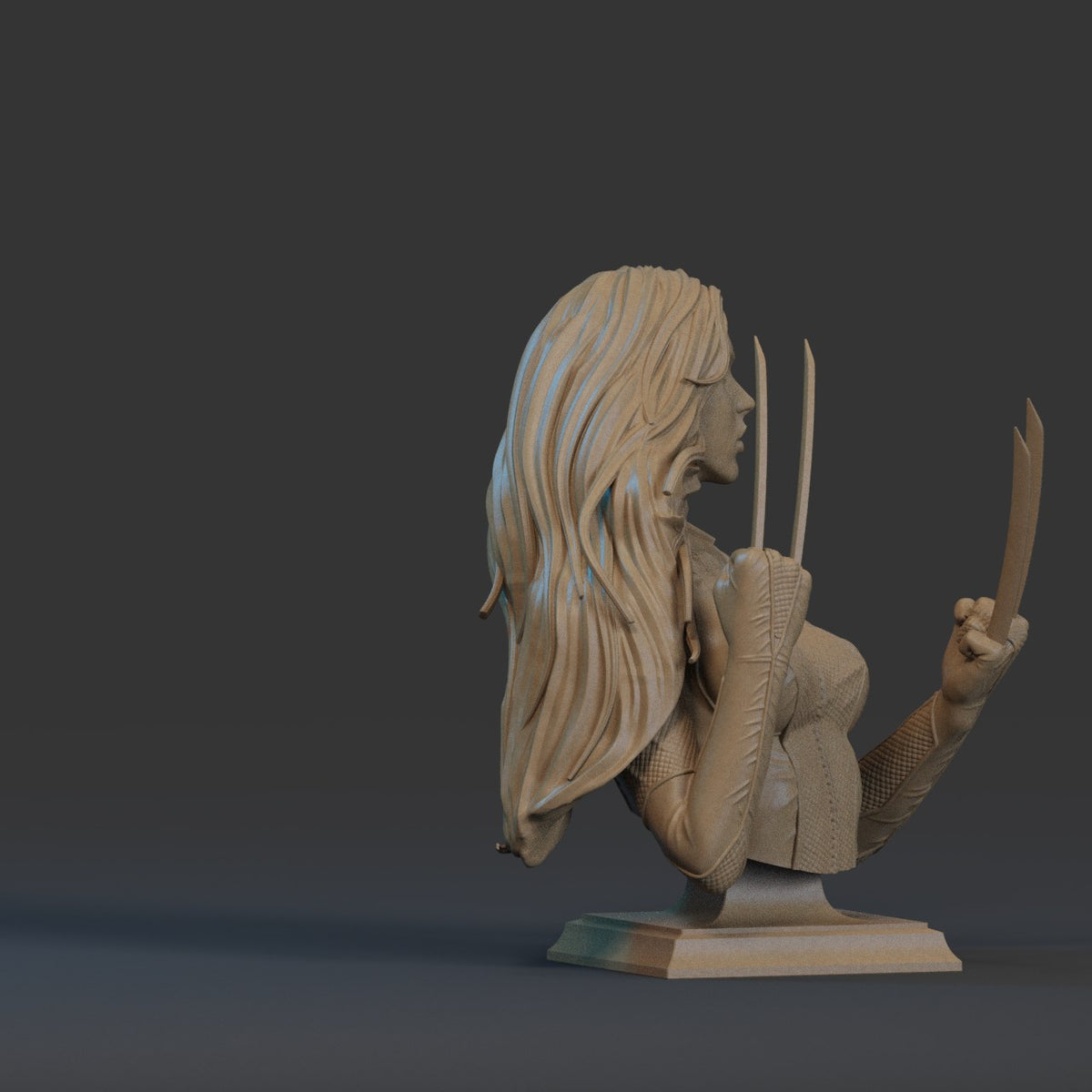 X-23 resin figure