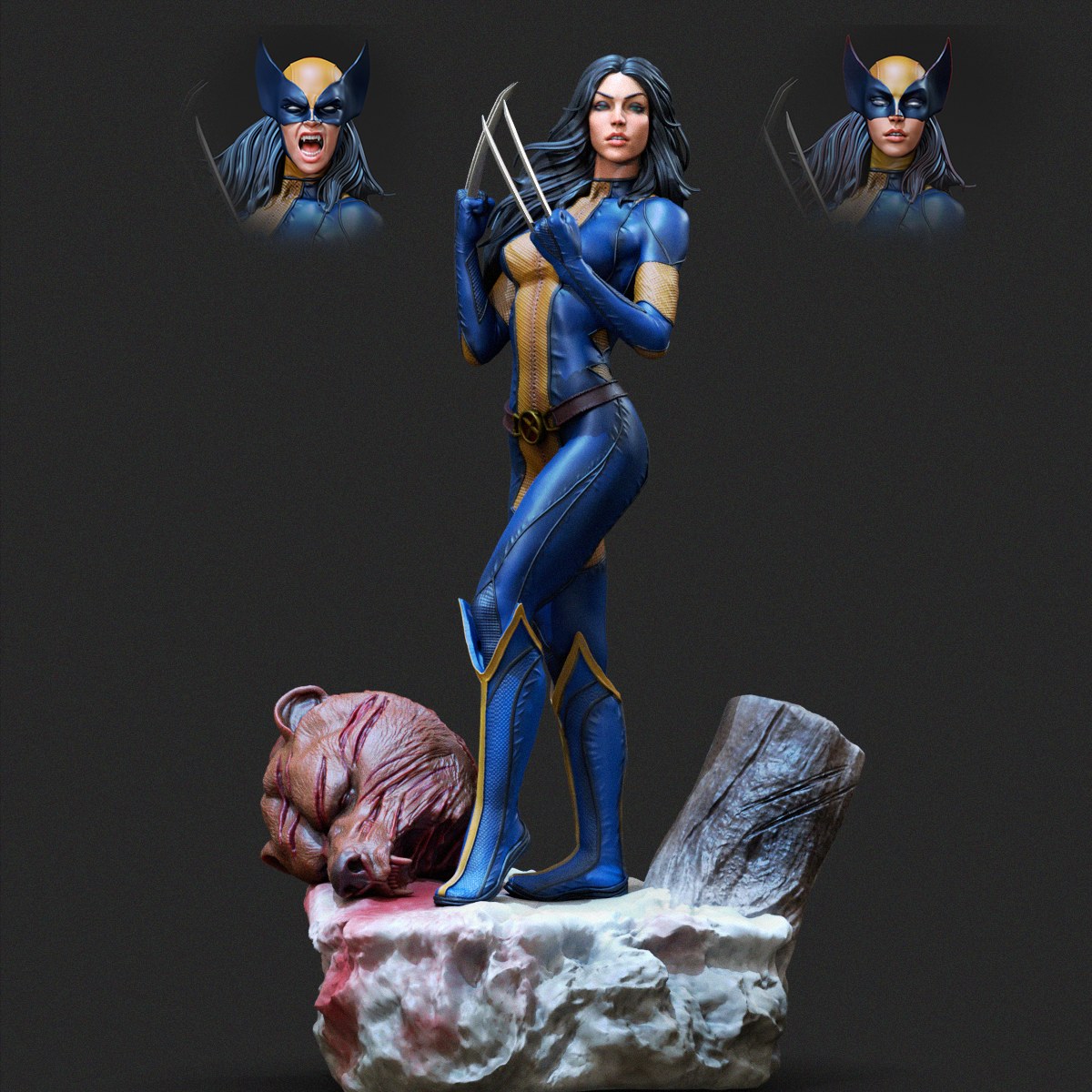 X-23 resin figure